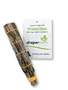 White Sage, Cedar & Sweetgrass - Smudge Stick