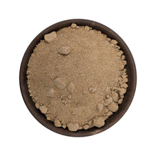 Devils claw root powder in a bowl