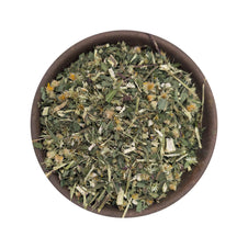Dried goldenrod in a bowl