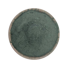 Spirulina powder in a bowl