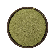 Wheatgrass powder in a bowl