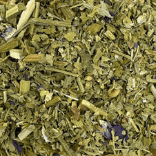 Dried mallow leaf and flower