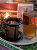 Finum tea brewing basket and glass set