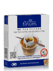 Finum 100 Paper Tea Cup Filters with Stick