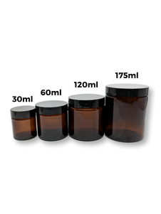 175ml Amber Glass Jar (Single)